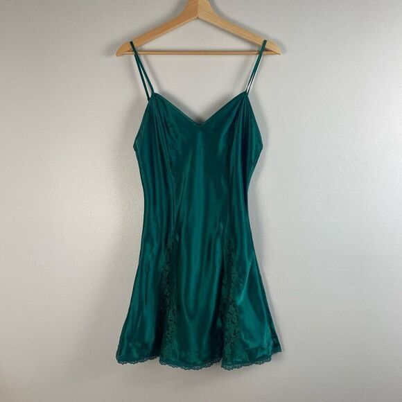 Victoria’s Secret Gold Label Vintage Satin Slip Mini Dress - Picture 1 of 9